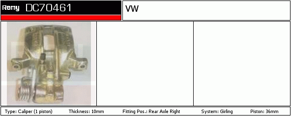 Étrier de frein Remanufactured REMY (Multiline)