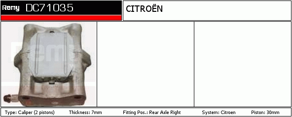 Étrier de frein Remanufactured REMY (Multiline)