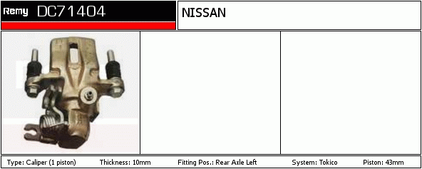 Étrier de frein Remanufactured REMY (Multiline)