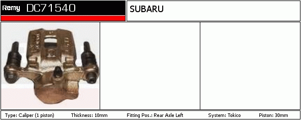 Étrier de frein Remanufactured REMY (Multiline)
