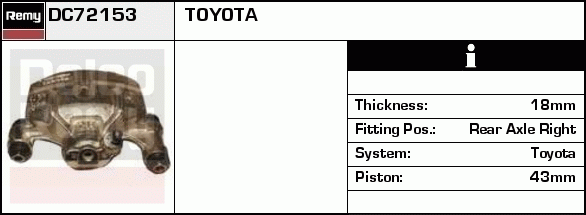 Étrier de frein Remanufactured REMY (Multiline)