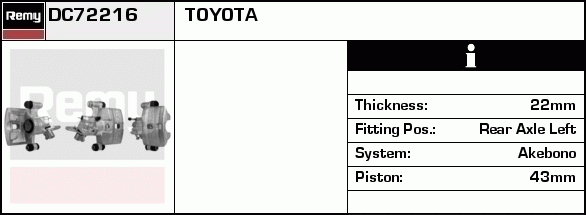 Étrier de frein Remanufactured REMY (Multiline)