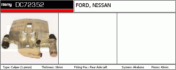 Étrier de frein Remanufactured REMY (Multiline)