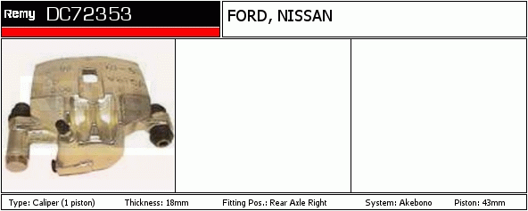 Étrier de frein Remanufactured REMY (Multiline)