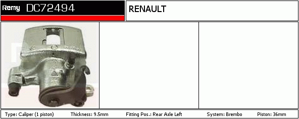 Étrier de frein Remanufactured REMY (Multiline)