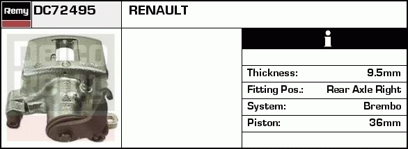 Étrier de frein Remanufactured REMY (Multiline)