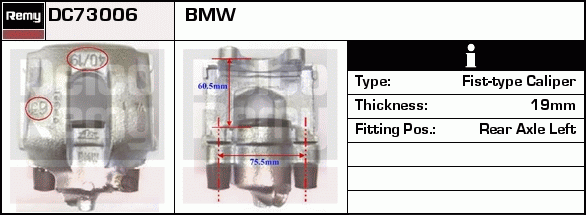 Étrier de frein Remanufactured REMY (Multiline)