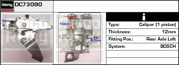 Étrier de frein Remanufactured REMY (Multiline)