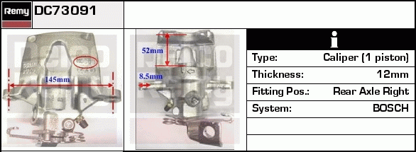 Étrier de frein Remanufactured REMY (Multiline)