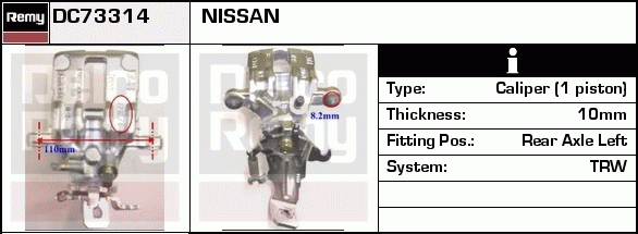 Étrier de frein Remanufactured REMY (Multiline)