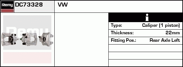 Étrier de frein Remanufactured REMY (Multiline)