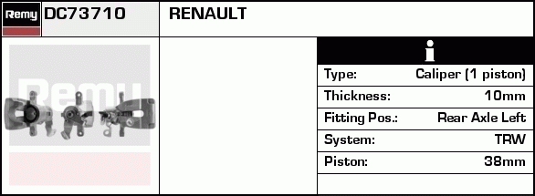 Étrier de frein Remanufactured REMY (Multiline)