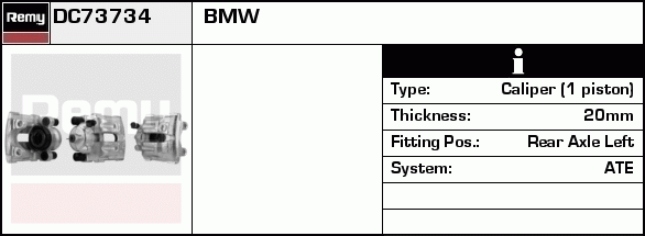 Étrier de frein Remanufactured REMY (Multiline)