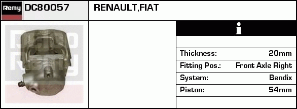 Étrier de frein Remanufactured REMY (Multiline)