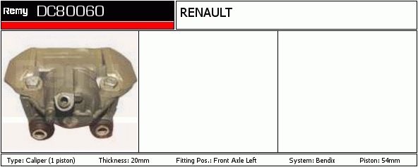 Étrier de frein Remanufactured REMY (Multiline)