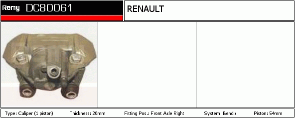 Étrier de frein Remanufactured REMY (Multiline)