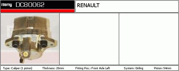 Étrier de frein Remanufactured REMY (Multiline)