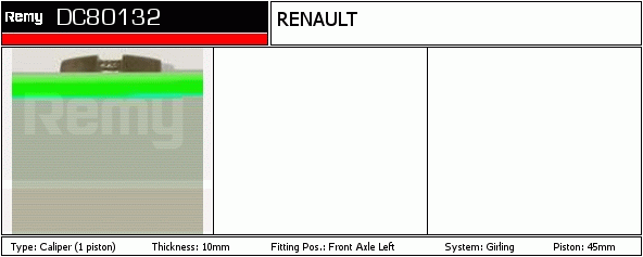 Étrier de frein Remanufactured REMY (Multiline)