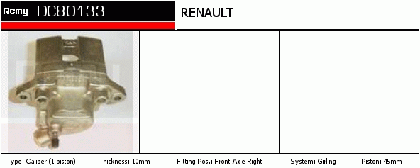 Étrier de frein Remanufactured REMY (Multiline)