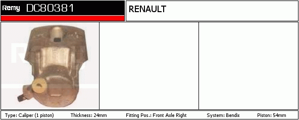 Étrier de frein Remanufactured REMY (Multiline)