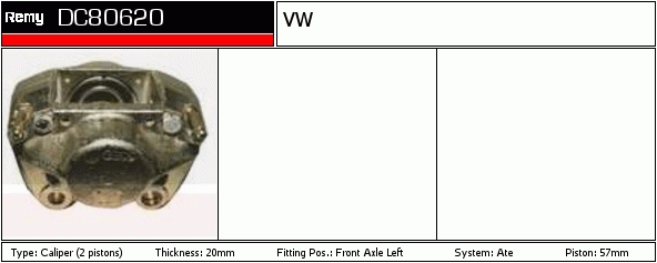 Étrier de frein Remanufactured REMY (Multiline)