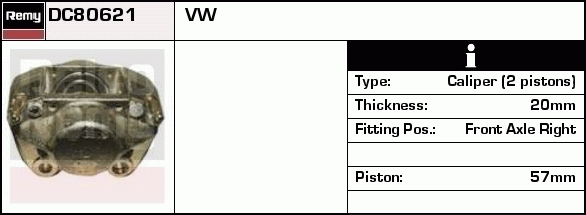 Étrier de frein Remanufactured REMY (Multiline)