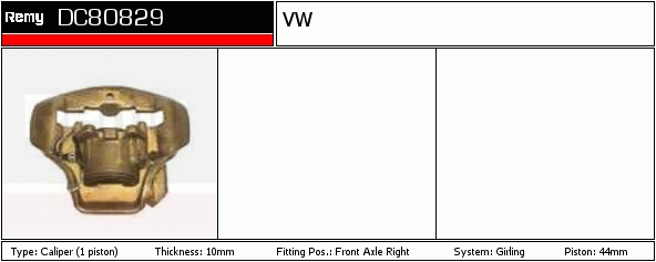 Étrier de frein Remanufactured REMY (Multiline)