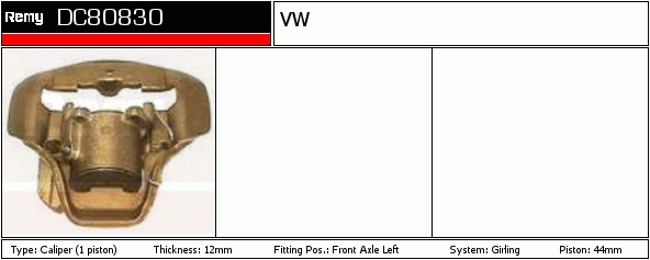 Étrier de frein Remanufactured REMY (Multiline)