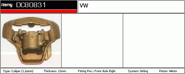Étrier de frein Remanufactured REMY (Multiline)