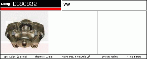 Étrier de frein Remanufactured REMY (Multiline)