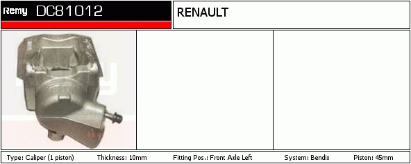 Étrier de frein Remanufactured REMY (Multiline)