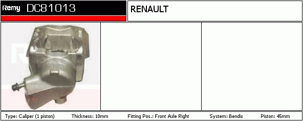 Étrier de frein Remanufactured REMY (Multiline)