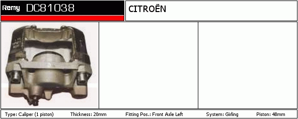 Étrier de frein Remanufactured REMY (Multiline)