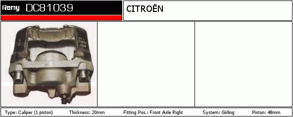 Étrier de frein Remanufactured REMY (Multiline)