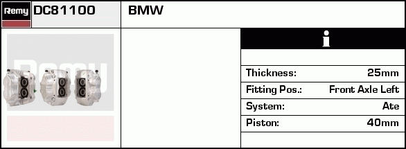 Étrier de frein Remanufactured REMY (Multiline)