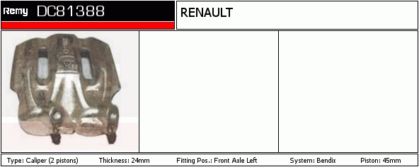 Étrier de frein Remanufactured REMY (Multiline)