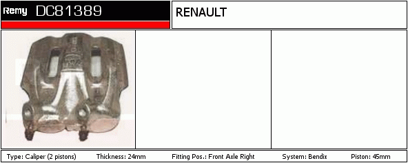 Étrier de frein Remanufactured REMY (Multiline)