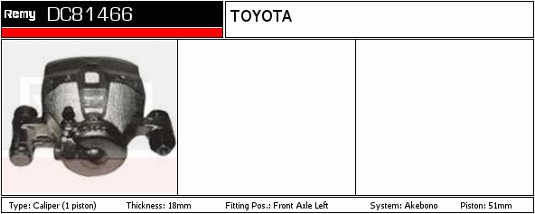 Étrier de frein Remanufactured REMY (Multiline)