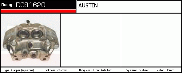 Étrier de frein Remanufactured REMY (Multiline)