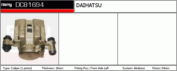 Étrier de frein Remanufactured REMY (Multiline)