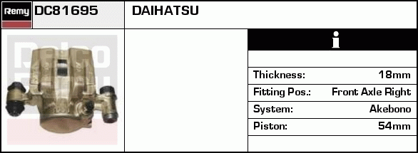 Étrier de frein Remanufactured REMY (Multiline)