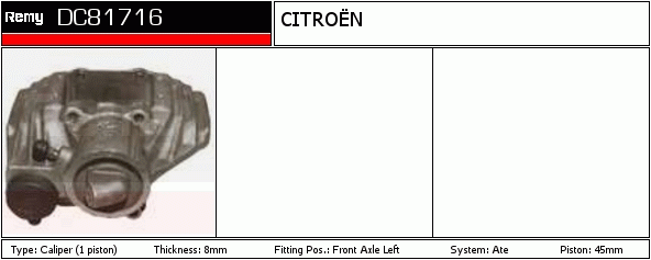 Étrier de frein Remanufactured REMY (Multiline)