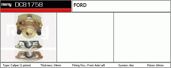 Étrier de frein Remanufactured REMY (Multiline)