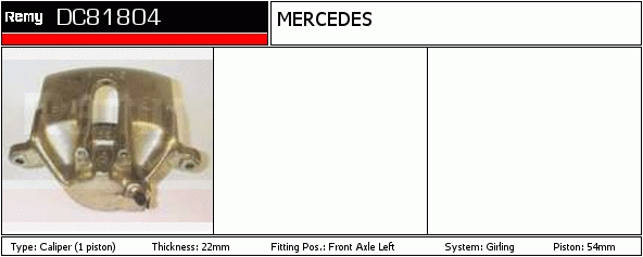 Étrier de frein Remanufactured REMY (Multiline)