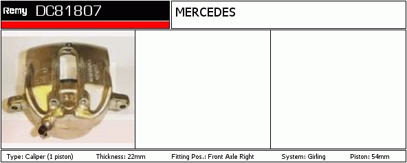 Étrier de frein Remanufactured REMY (Multiline)