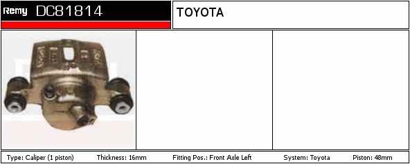 Étrier de frein Remanufactured REMY (Multiline)