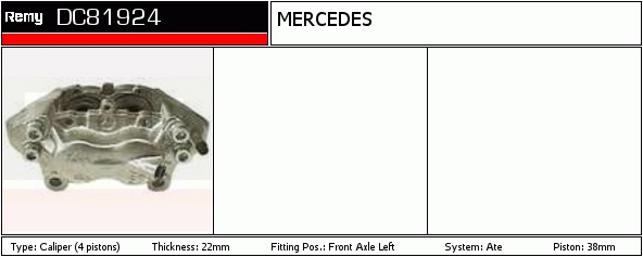 Étrier de frein Remanufactured REMY (Multiline)