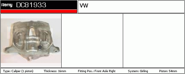 Étrier de frein Remanufactured REMY (Multiline)