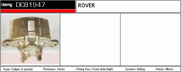 Étrier de frein Remanufactured REMY (Multiline)