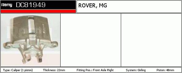 Étrier de frein Remanufactured REMY (Multiline)
